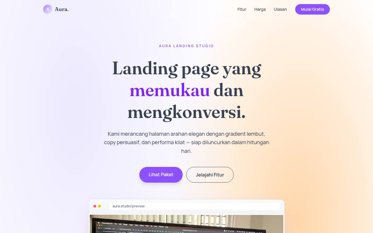 Clean Landing Page
